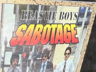 BEASTIE BOYS SABATOGE RIAA CERTIFIED GOLD VIDEO AWARD