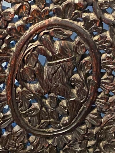 BEAUTIFUL ANTIQUE BURMESE HAND CARVED ANIMALIER SETTEE