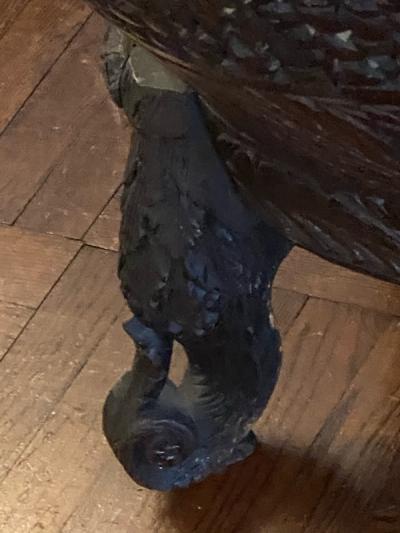 BEAUTIFUL ANTIQUE BURMESE HAND CARVED ANIMALIER SETTEE