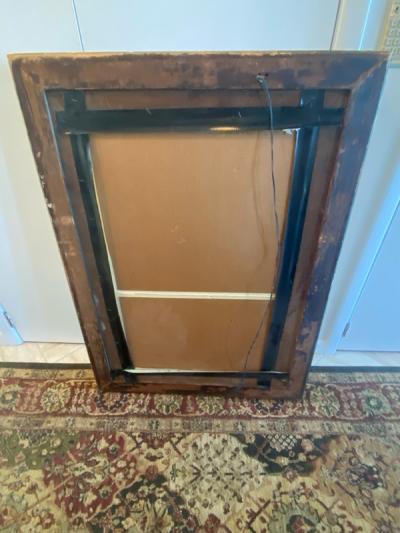 BEAUTIFUL ANTIQUE GILT BAROQUE FRAME MIRROR