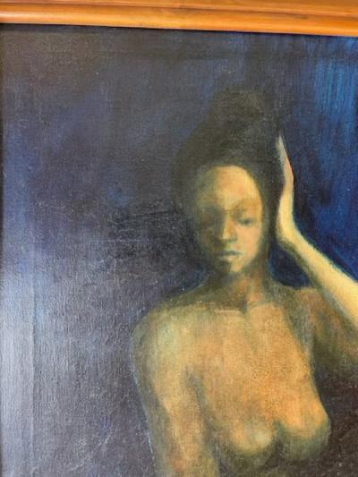 BEAUTIFUL MUTED ABSTRACT NUDE PAINTING