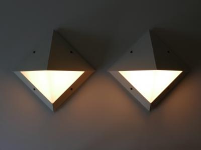 BEGA Leuchten Set of Two Large Outdoor Wall Lamps or Sconces by Bega 1980s Germany