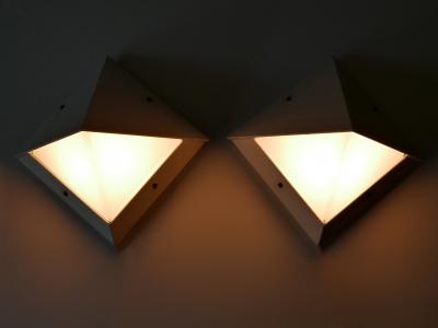 BEGA Leuchten Set of Two Medium Outdoor Wall Lamps or Sconces by Bega 1980s Germany