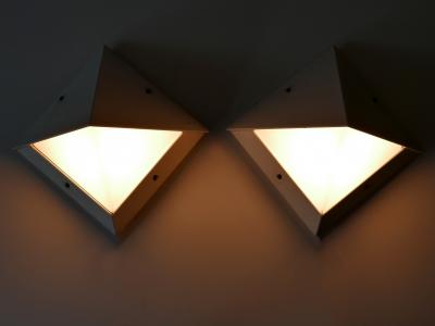 BEGA Leuchten Set of Two Medium Outdoor Wall Lamps or Sconces by Bega 1980s Germany