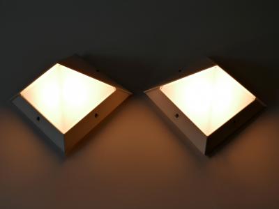 BEGA Leuchten Set of Two Medium Outdoor Wall Lamps or Sconces by Bega 1980s Germany