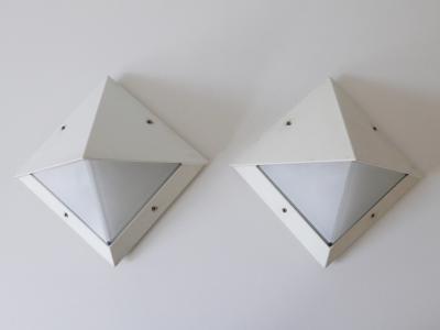 BEGA Leuchten Set of Two Medium Outdoor Wall Lamps or Sconces by Bega 1980s Germany
