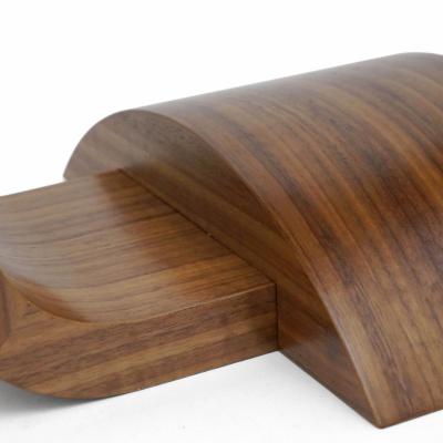 BK Limited Edition BK Antiques LLC Art Deco Walnut and Marble Side Table