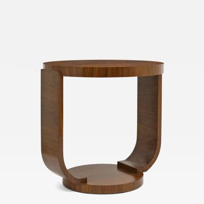 BK Limited Edition BK Antiques LLC Round Art Deco Walnut Table