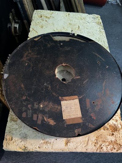 BLACK AND CHROME MACHINE AGE ART DECO MIRROR