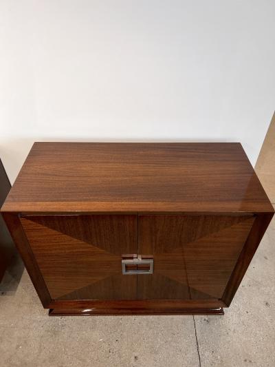 BOOKMATCHED BAR CABINET