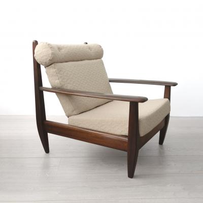 BRAZILIAN LOUNGE CHAIRS IN CARVED SOLID TEAK 1960S