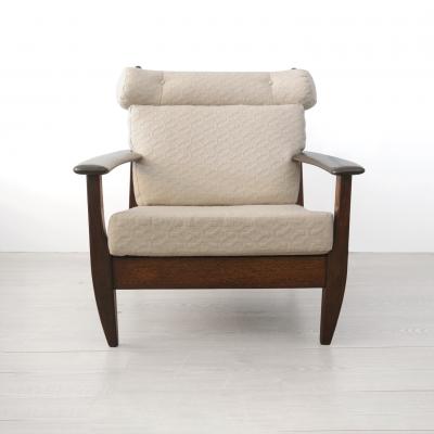 BRAZILIAN LOUNGE CHAIRS IN CARVED SOLID TEAK 1960S