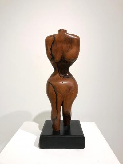 BRAZILIAN WALNUT TORSO SCULPTURE