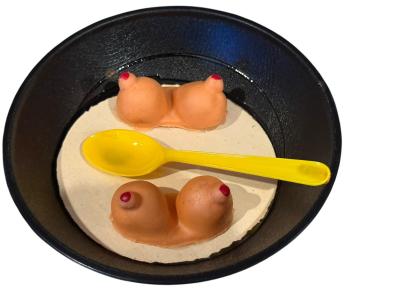 BREAKFAST FOR CHAMPIONS RISQUE POP ART SCULPTURE