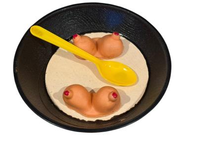 BREAKFAST FOR CHAMPIONS RISQUE POP ART SCULPTURE