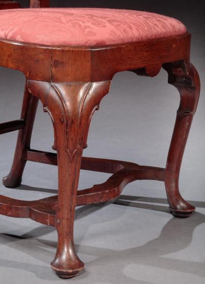 BROMFIELD FAMILY QUEEN ANNE COMPASS SEAT SIDE CHAIR