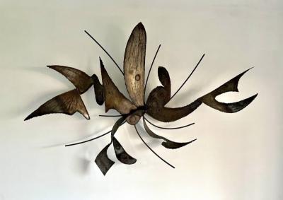BRUTALIST MID CENTURY WALL SCULPTURE