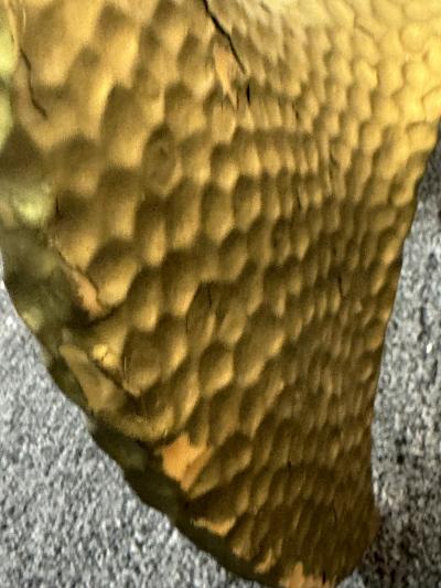 BRUTALIST MODERNIST GILT RESIN PROPELLER TABLE