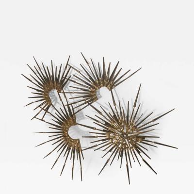 BRUTALIST NAIL STAR WALL SCULPTURE