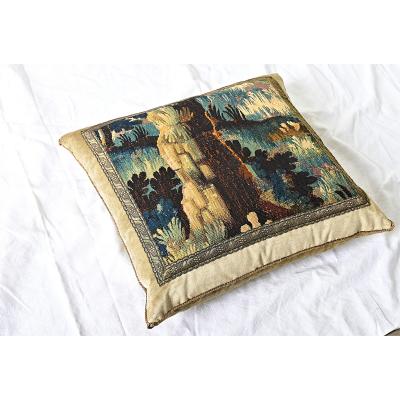BVIZ Antique Tapestry Fragment Pillow