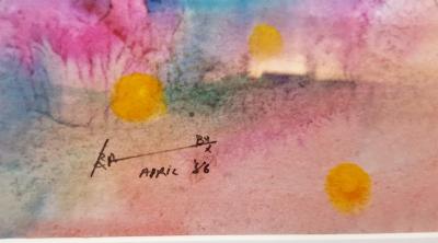 Babu Xavier Babu Xavier Watercolor on Paper Bird Woman