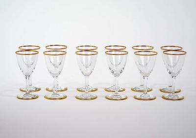 Baccarat Crystal Liquor Sherry Glassware Service 12 People