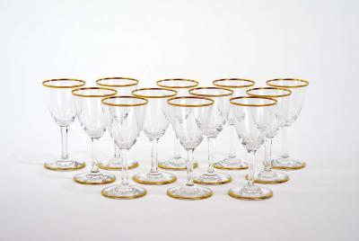 Baccarat Crystal Liquor Sherry Glassware Service 12 People