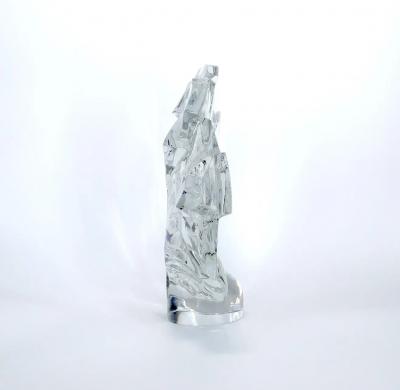 Baccarat Crystal Peacock Centerpiece Sculpture