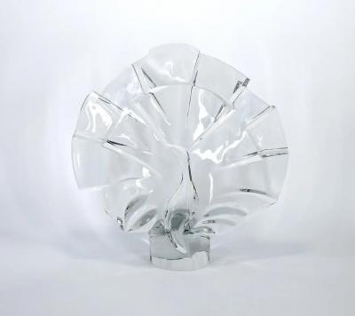 Baccarat Crystal Peacock Centerpiece Sculpture