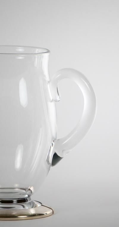 Baccarat Crystal Silver Base Art Deco Style Pair Water Pitcher