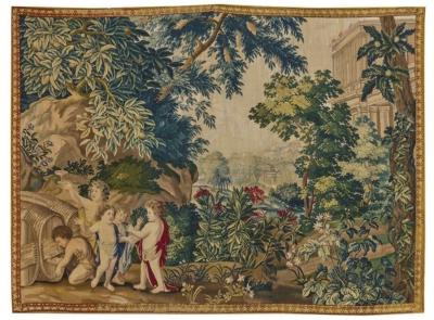 Bacchanale d Enfants Children s Bacchanal Antique tapestry