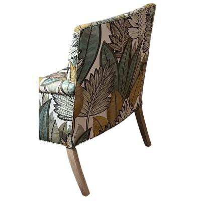 Balata Fabric Casamance Faux Bamboo Palm Leaf Arm Chair 1 of 2