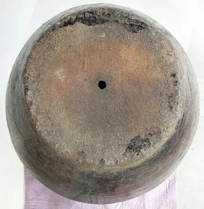 Balinese Jade and Brown Glasir Glazed Terracotta Planter