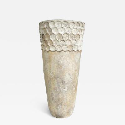 Balinese Kojong Antique Large White Terracotta Planter Two Available