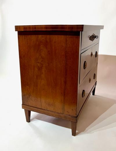 Baltic Directoire Style Mahogany and Satinwood Inlaid Commode circa 1800
