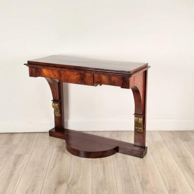 Baltic Neoclassical Biedermeier Mahogany Console Sweden circa 1830