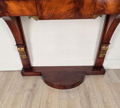 Baltic Neoclassical Biedermeier Mahogany Console Sweden circa 1830