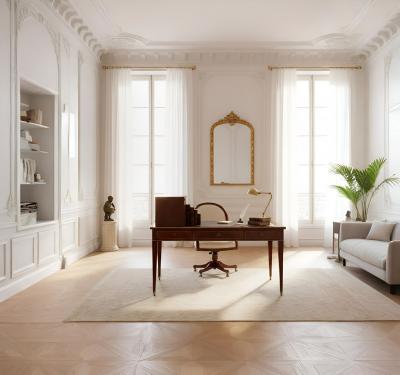 Baltic Neoclassical Mahogany Brass Leather Writing Desk late 19th century