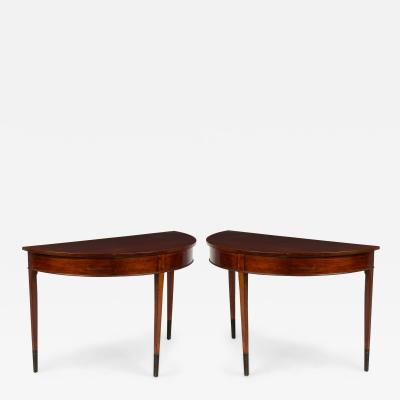 Baltic Pair Demi Lune Console Tables circa 1800 18000 00