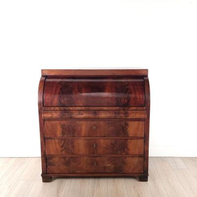 Baltic States Neoclassical Mahogany Cylinder Desk circa 1790