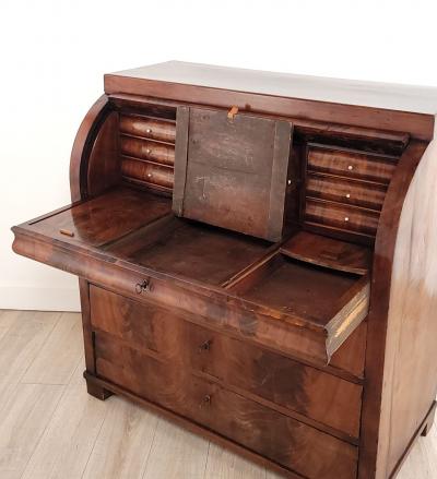Baltic States Neoclassical Mahogany Cylinder Desk circa 1790