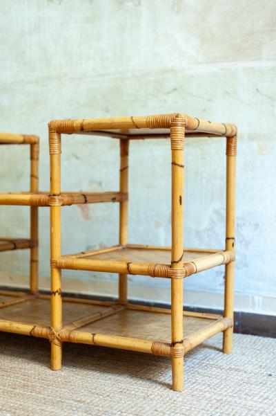 Bamboo Bookshelf 1970s
