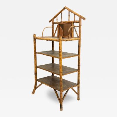Bamboo English Victorian Small Etagere