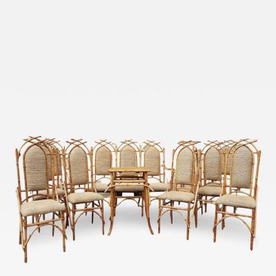 Bamboo Living room Set by Giusto Puri Purini 1950s