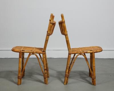 Bamboo Side Chair France c 1950