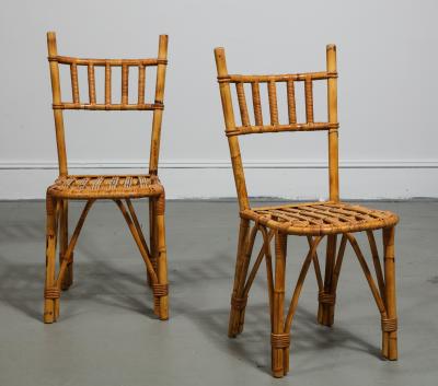 Bamboo Side Chair France c 1950