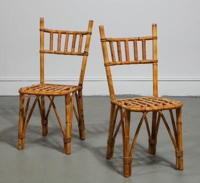 Bamboo Side Chair France c 1950