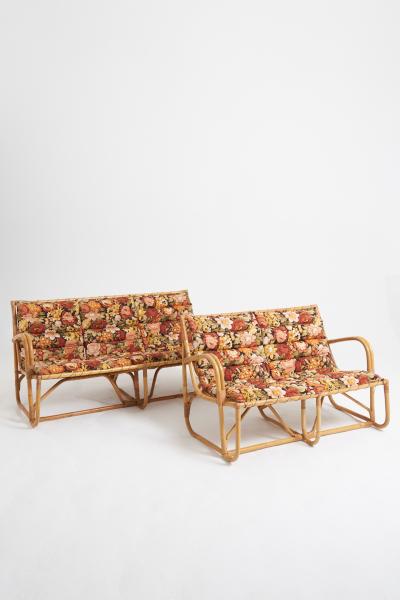 Bamboo and Rattan Sofa