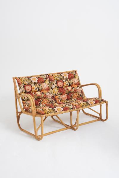Bamboo and Rattan Sofa