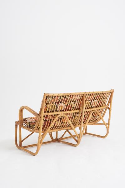 Bamboo and Rattan Sofa